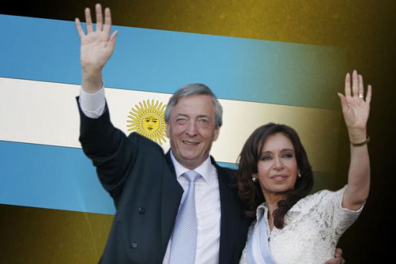 Nestor and Cristina Kirchner