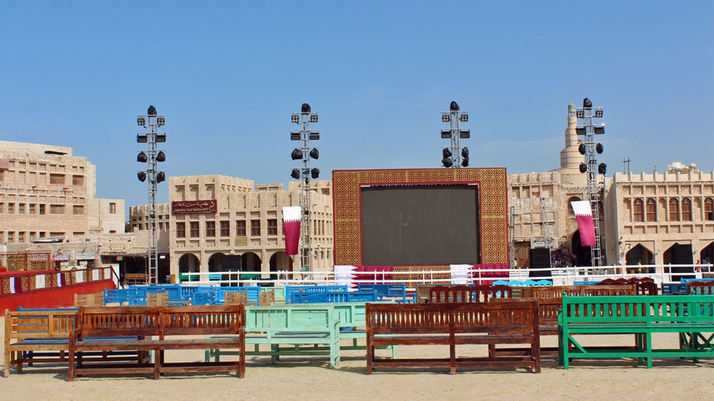 The match will be screened at Doha's Souq Waqif [Saba Aziz/XEn News]