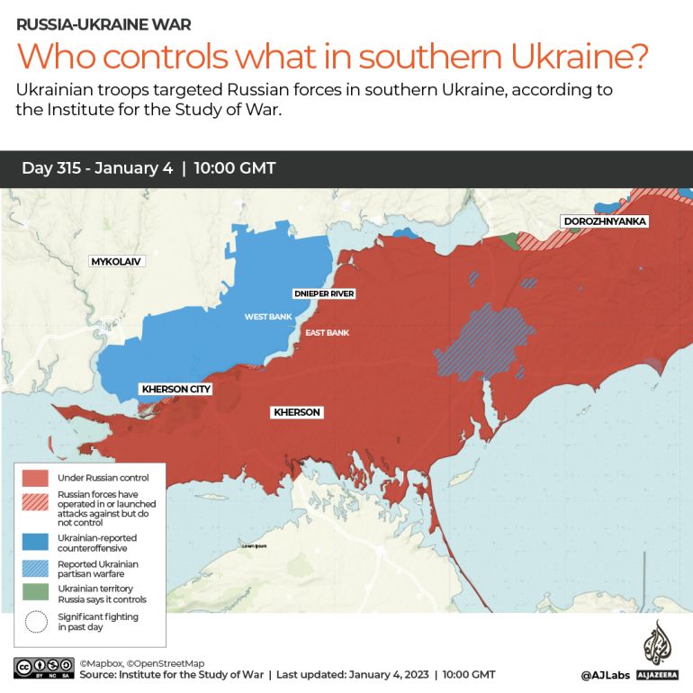 INTERACTIVE-WWHO CONTROLS WHAT IN SOUTHERN KHERSON 315