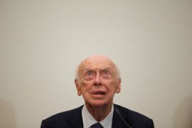 Nobel laureate and biologist James Watson speaks at the Russian Academy of Sciences, in Moscow, Russia, on Wednesday, June 17, 2015 [File: Ivan Sekretarev/AP Photo]